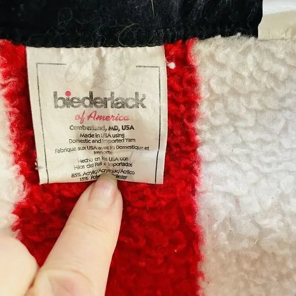 Biederlack x Harley Davidson Motorcycle Blanket Throw Patriotic 80